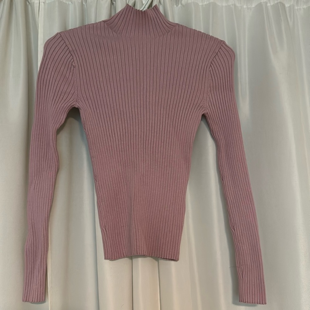 ZARA Dust Rose Long Sleeve Turtle Neck